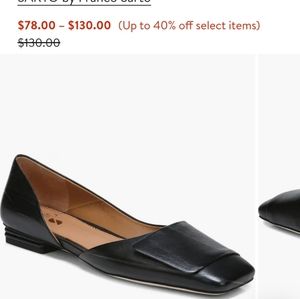 Black Flat Leather Shoes